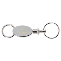 Elliptical Pull Apart Key Chain | Custom Laser Engraved Valet Keychain