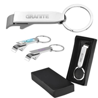 Lorenzo Bottle Opener Keychain | Custom Laser Engraved Promotional Gift