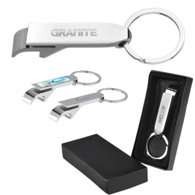 Lorenzo Bottle Opener Keychain | Custom Laser Engraved Promotional Gift
