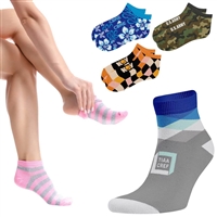 Jacquard Knit Ankle Socks | Custom Woven Promotional Socks