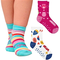 Kids Non-Slip Jacquard Grip Socks | Custom Promotional Socks