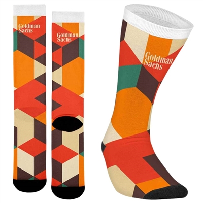 Jacquard Knit Dress Socks | Custom Promotional Logo Socks