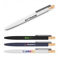 EcoRubber Grip Pen Full Color Imprint | Custom Recycled Aluminum Promotional Pens