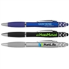 SpinTop Pen with Rubber Grip Full Color Imprint | Custom Stylus Fidget Pens