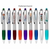 Silver Grenada Stylus Pen Full Color Imprint | Custom Promotional Pens