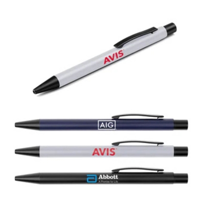 MetroMatte Ballpoint Pen Pad Print | Custom Metallic Promotional Pens