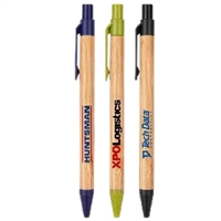 Albury Bamboo Wheat Straw Pen Pad Print | Eco-Friendly Promotional Pens