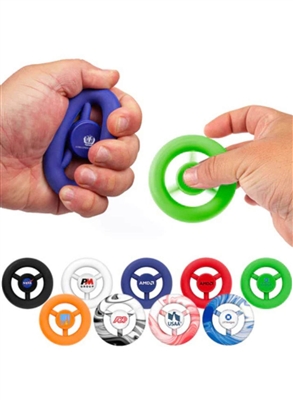 Custom Grip Nâ€™ Spin Stress Reliever | Promotional Stress Ball with Logo