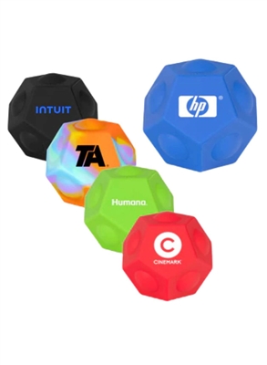 GeoBall Stress Pop Reliever | Custom Silicone Pop Stress Ball
