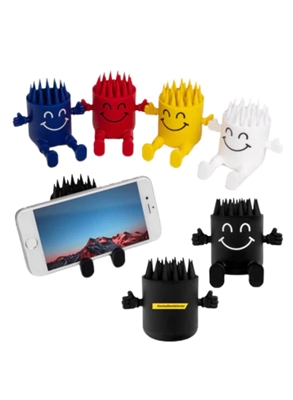 Custom PricklePal Silicone Phone Stand with Logo | Soft Grip Desk Phone Holder