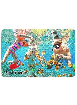 Custom 63 Piece Jigsaw Puzzle | Full Color Promotional Puzzle with Logo
