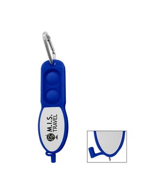 Push Pop Stress Relief Pen with Carabiner | Pad Print