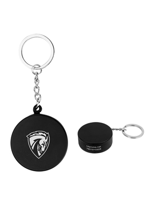 Hockey Puck Stress Reliever Keychain | Custom Pad Print