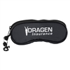 Eyeglass/Sunglass Holder | Zippered Nylon Case with Clip with Silk Screen Imprint