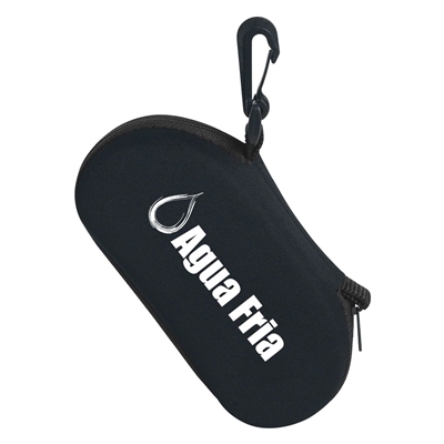 Zippered EVA Sunglass Case with Clip | Custom Silk Screen Printed