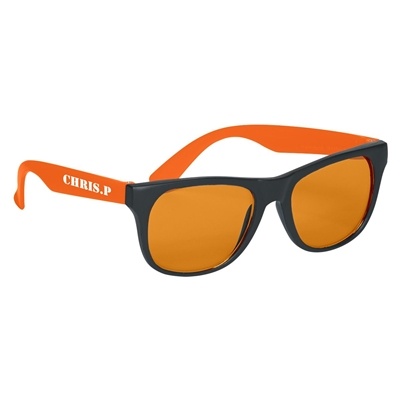 Tinted Lenses Rubberized Sunglasses | Stylish Comfort with UV400 Protection & Silk Screen Imprint