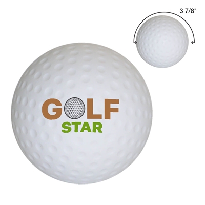Golf Ball Stress Reliever | Custom Pad-Printed Polyurethane