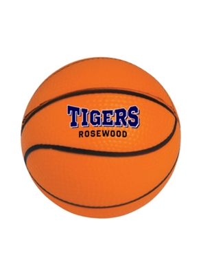 Basketball Shape Stress Reliever | Full Color Digibrite Custom Imprint