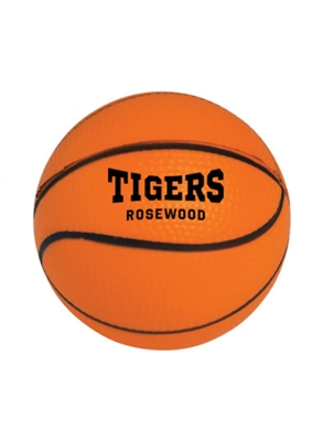 Basketball Shape Stress Reliever | Custom Pad Print Promotional Item