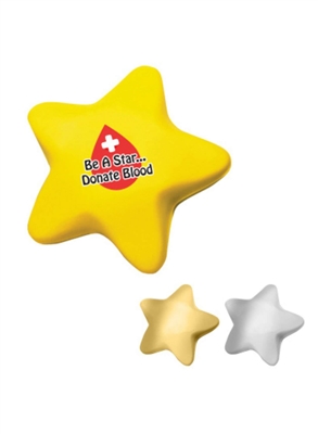 Star Shape Stress Reliever | Full Color Foam Squeeze Toy