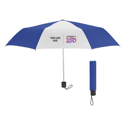 America250 42" Arc Budget Recycled Telescopic Umbrella | Licensed Promotional Umbrella