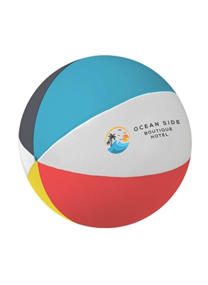 Beach Ball Stress Reliever | Full Color Foam Squeeze Toy