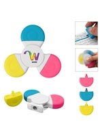 Fun Spinner Highlighter | Stress Relief & Recycled ABS | Full Color Imprint