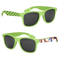 Malibu Sunglasses | Custom Full Color Logo & UV Safety