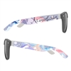 Colorblock Malibu Sunglasses with Full Color Imprint on Both Arms