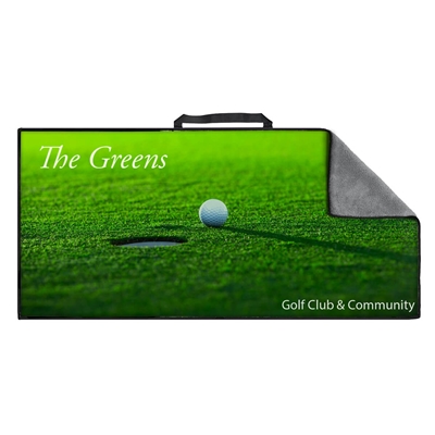 Devant Rival Microfiber Towel | 4-Color Process Golf Towel | Custom Golf Accessory