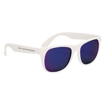 Custom Rubberized Mirrored Sunglasses | UV400 Lens & Silk Screen Logo