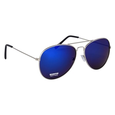 Branded Aviator Sunglasses | UV400 Mirrored Pad Print Shades