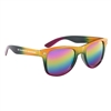 Custom Metallic Rainbow Sunglasses | Unique UV400 Event Giveaways with Silk Screen Imprint