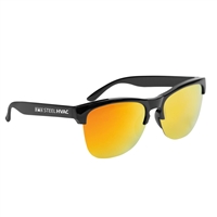 Eco Recycled Frame Sunglasses | Bentley UV400 Reflective Eyewear with Silk Screen Imprint