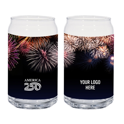 America250 16 Oz Full Color Ale Glass Can | Official Licensed Merchandise