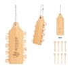Bamboo Golf Tee Set Keychain | Personalized Laser Engraved Golf Gift