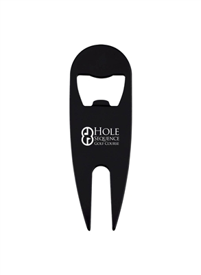 Divot Tool With Bottle Opener | Laser Engraved Custom Golf Gift