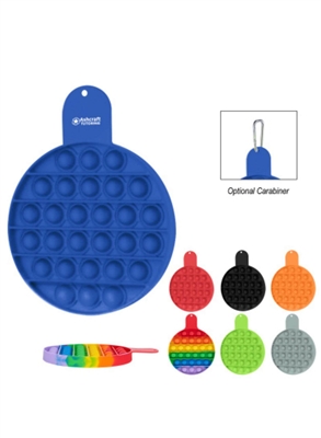 Push Pop Circle Stress Reliever Game | Custom Silk Screen Promotional Item