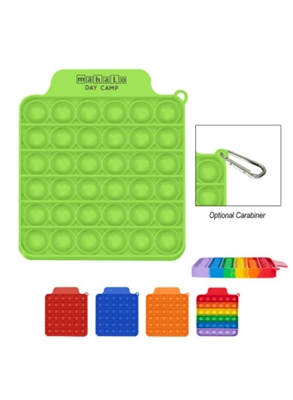 Push Pop Square Stress Reliever Game | Silk Screen Silicone Toy