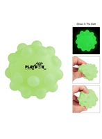 Glow-In-The-Dark Push Pop Ball | Pad Print Stress Reliever