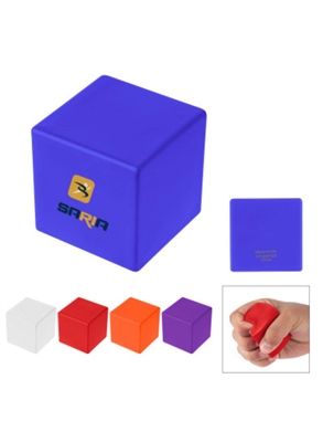 Cube Stress Reliever | Pad Print Polyurethane Foam Toy