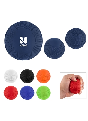 Textured Fidget Bouncy Ball | Pad Print Silicone Stress-Relief Toy