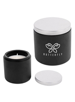 Custom Cali Clay Soy Candle with Lid Engraving | Laser Engraved Cement Candle
