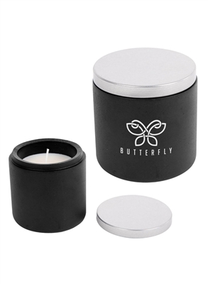 Custom Cali Clay Soy Candle with Lid Engraving | Laser Engraved Cement Candle