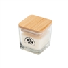 Custom Mini Soy Candle With Bamboo Lid | Silk Screen Promotional Candles