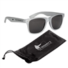 Translucent Malibu Sunglasses Set | Custom Silk Screen Imprinted Logo Pouch & UV400 Shades
