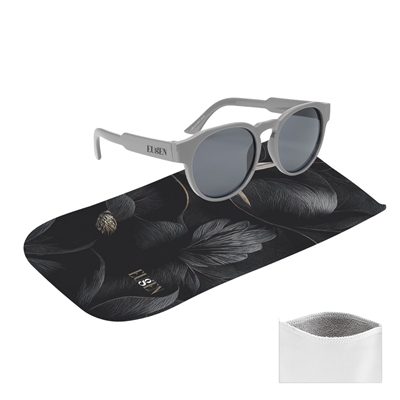 Eco Sunglasses Set | Gatsby Recycled Frames & RPET Pouch with Custom Silk Screen Imprint
