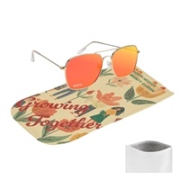 Branded Aviator Sunglasses with Eco Pouch | Custom Pad Print Imprint