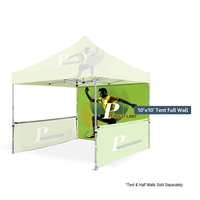 Double Sided Custom Tent 10' x 10' Wall | Full-Color Dye-Sublimation