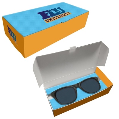 Branded Sunglasses Packaging Box | Glossy Custom Insert with Full Color Imprint